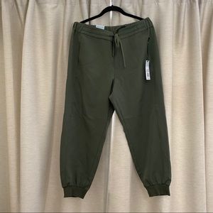 Olive green joggers!
